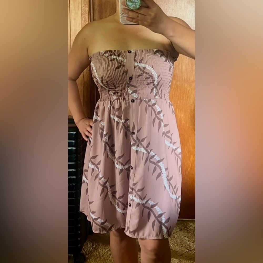 LUZ CROWN FLOWER TI LEAF DRESS, SIZE SMALL, BNWOT